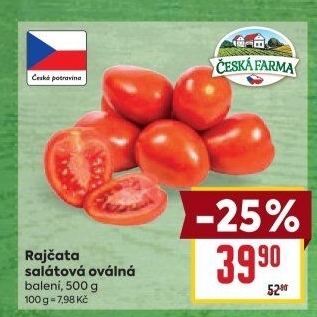 Rajčata oválná Česká farma