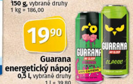 Energetický nápoj Guarana