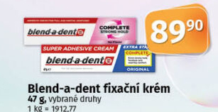 Fixační krém na zubní protézu Blend-a-dent