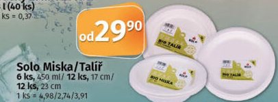 Jednorázové nádobí Solo