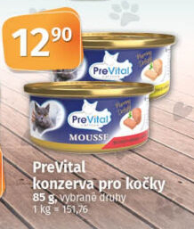 Konzerva pro kočky Prevital