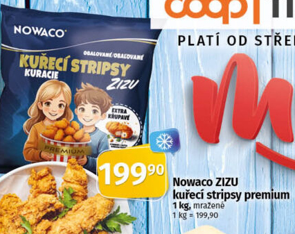 Kuřecí stripsy mražené Zizu Premium Nowaco