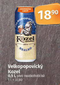 Nealkoholické pivo Velkopopovický Kozel