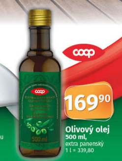 Olivový olej extra panenský Coop