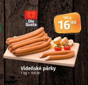 Párky vídeňské Dle Gusta