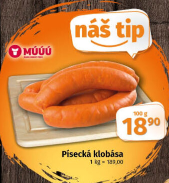 Písecká klobása Maso uzeniny Písek