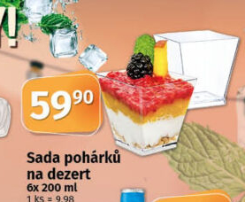 Plastová jednorázová miska dezertní