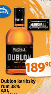Rum karibský Dublon Marshall
