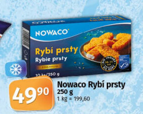 Rybí prsty nemleté mražené Nowaco Premium