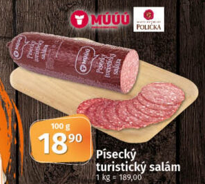 Salám turistický písecký Maso uzeniny Písek