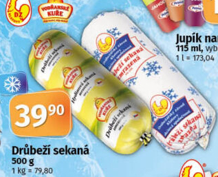 Sekaná drůbeží mražená Vodňanské kuře