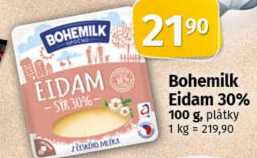 Sýr Eidam 30% Bohemilk Opočno