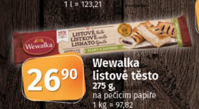 Těsto listové Wewalka