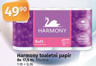 Toaletní papír 3vrstvý Harmony