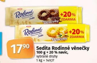 Věnečky Rodinné Sedita