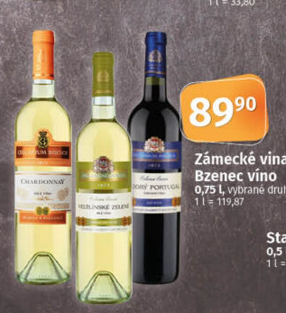 Vína Zámecké vinařství Bzenec