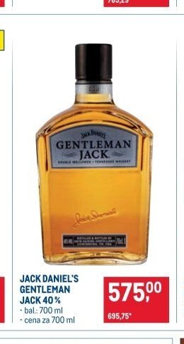 JACK DANIEL'S GENTLEMAN JACK 40%