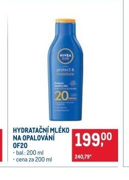 Hydratační mléko na opalování OF20