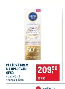 Pleťový krém na opalování OF50