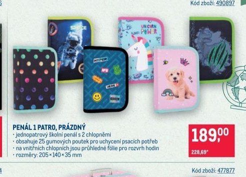 PENÁL 1 PATRO, PRÁZDNÝ