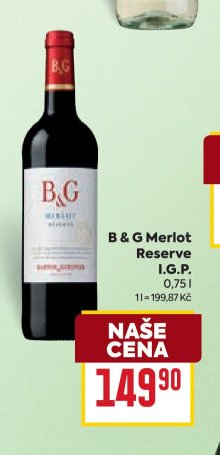 B & G Merlot Reserve I.G.P.