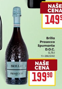 Brilla Prosecco Spumante D.O.C.