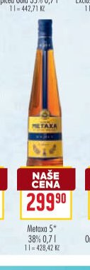 Metaxa 5* 38% 0,7 l