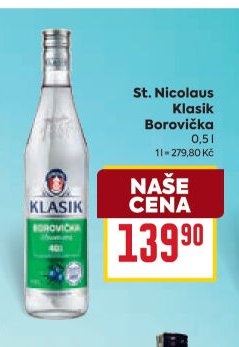 St. Nicolaus Klasik Borovička 0,5 l