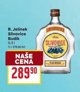 R. Jelínek Slivovice Budík 0,5 l