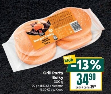 Bulky na hamburger Grill Party