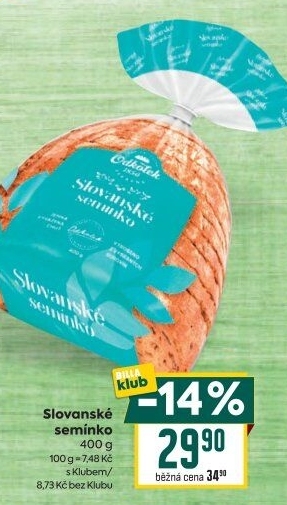 Chléb vícezrnný Slovanské semínko Odkolek