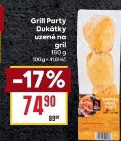 Dukátky uzené na gril Grill Party
