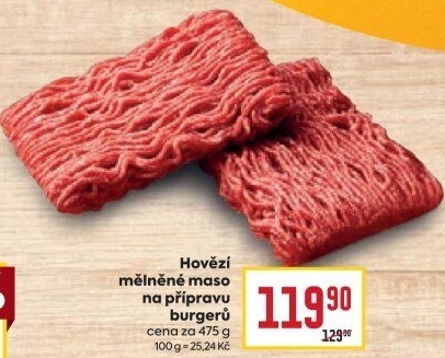 Hovězí mleté maso na burger