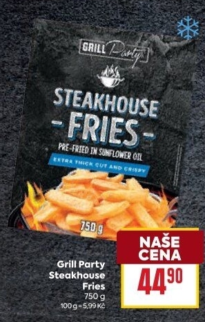 Hranolky mražené Steakhouse Grill party
