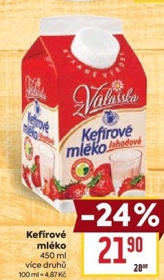 Kefírové mléko ochucené Mlékárna Valašské Meziříčí