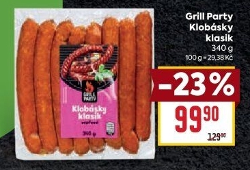 Klobása klasik Grill Party