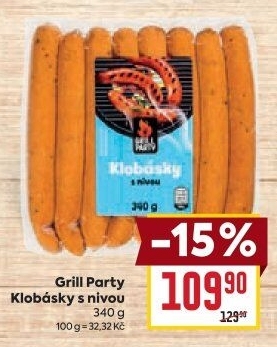 Klobása s nivou Grill Party