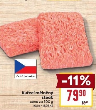 Kuřecí steak mletý