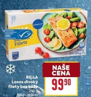 Losos filety mražený Billa