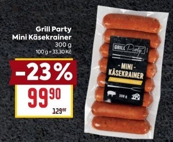 Mini Käsekrainer Grill Party