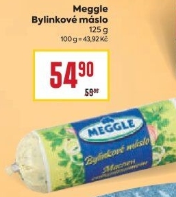 Ochucené máslo Meggle