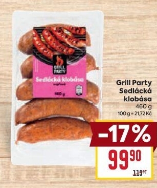 Sedlácká klobása Grill Party