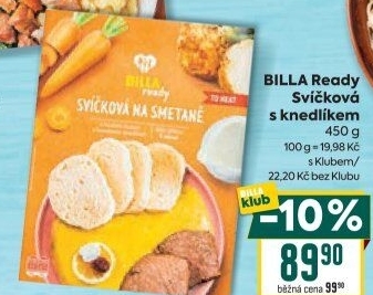 Svíčková omáčka s knedlíkem Ready Billa