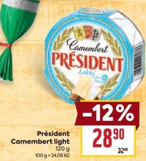 Sýr Camembert light Président