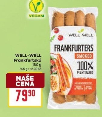 Vegetariánské Frankfurters Well Well