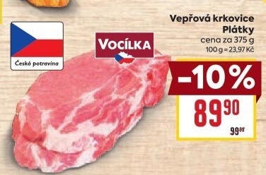 Vepřová krkovice bez kosti Vocílka