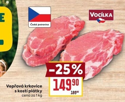 Vepřová krkovice s kostí Vocílka