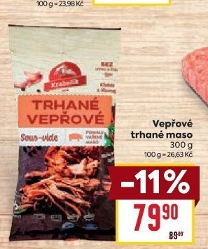 Vepřové trhané maso sous vide Krahulík