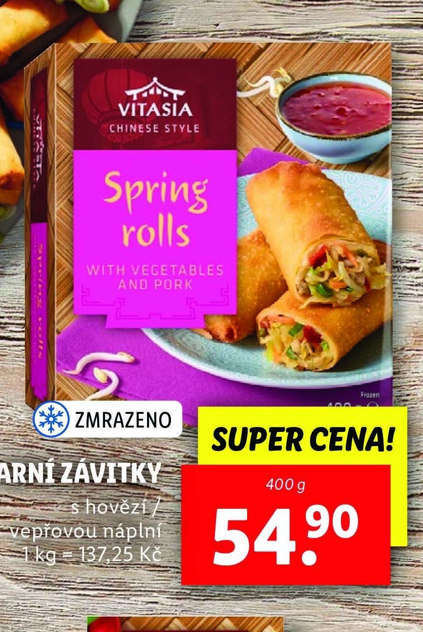 JARNÍ ZÁVITKY s hovězí / vepřovou náplní