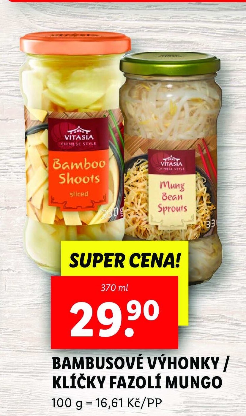 Vitasia Bambusové výhonky / Klíčky fazolí mungo - Lidl akcniletaky.com